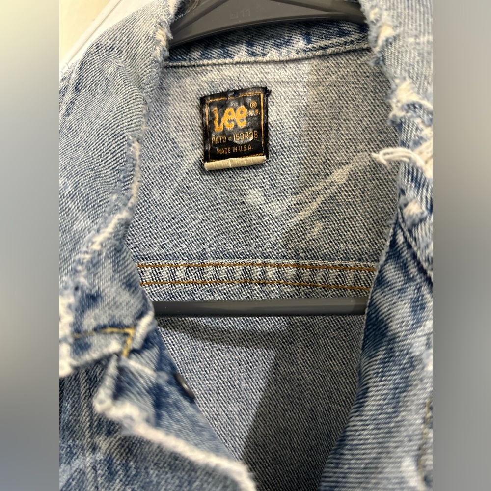 Lee Vintage Denim Custom Vest L/Xl 1970’s - image 8